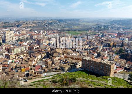 Cathedral of Santa Maria del Romeral Monzon Huesca Spain Stock Photo