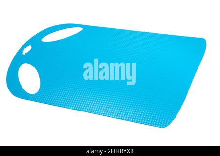 plastic kitchen cutting board isolated on the white Stock Photo