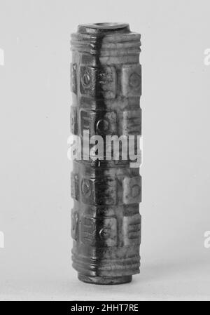 Tube: Emblem of Earth, Han dynasty (206 B.C.–A.D. 220), China, Jade, H ...