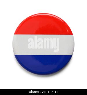 Red White and Blue Election Button Cut Out. Stock Photo