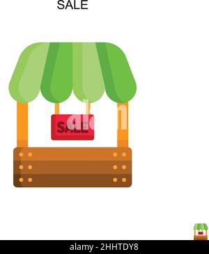 Sale Simple vector icon.Perfect color modern pictogram on editable stroke. Sale icons for your business project Stock Vector