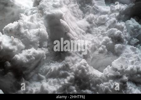 Snow surface. Fresh fluffy white snow texture Stock Photo
