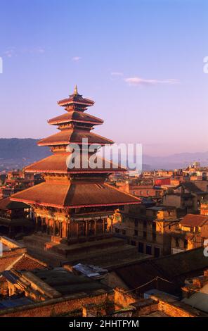Nyatapola Temple, Bhaktapur, Nepal Stock Photo