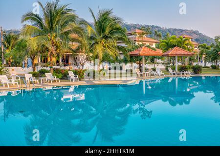 Manora Village is one of many gated communities for foreigners in the Hua Hin area of Thailand. Stock Photo