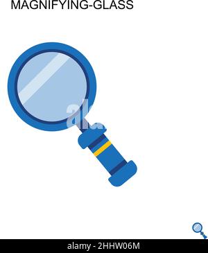 Magnifying-glass Simple vector icon.Perfect color modern pictogram on editable stroke. Magnifying-glass icons for your business project Stock Vector