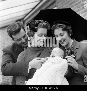 Actor Brian Rix and actress Elspet Gray with their children - 2-year ...