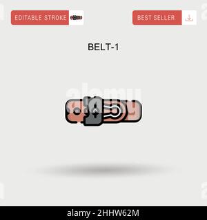 Belt-1 Simple vector icon. Stock Vector