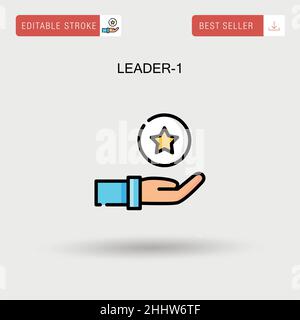 Leader-1 Simple vector icon. Stock Vector