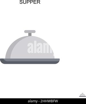 Supper Simple vector icon. Illustration symbol design template for web mobile UI element. Stock Vector