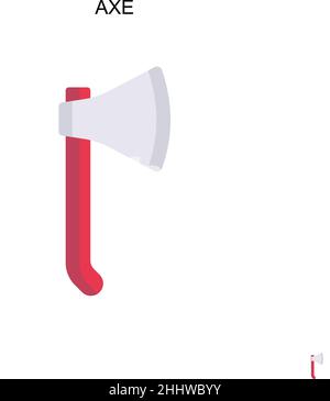 Axe Simple vector icon. Illustration symbol design template for web mobile UI element. Stock Vector