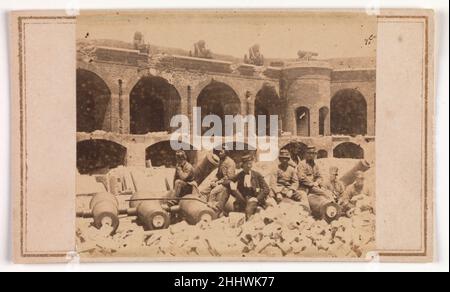 Salient with North-west Casemates, Fort Sumter April 1861 J. M. Osborn American. Salient with North-west Casemates, Fort Sumter  302678 Stock Photo