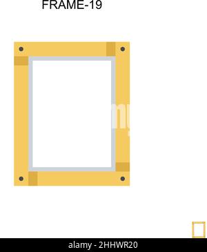 Frame-19 Simple vector icon. Illustration symbol design template for web mobile UI element. Stock Vector