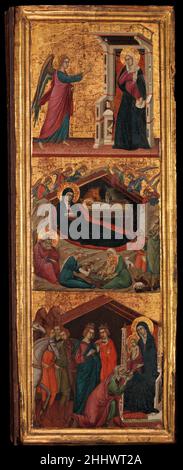 Portable altarpiece with scenes from the life of Mary, 1 of 2, from the ...