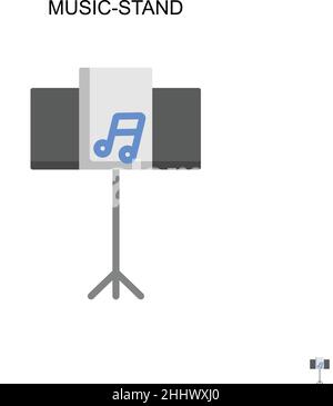 Music-stand Simple vector icon. Illustration symbol design template for web mobile UI element. Stock Vector