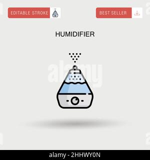 Humidifier Simple vector icon. Stock Vector