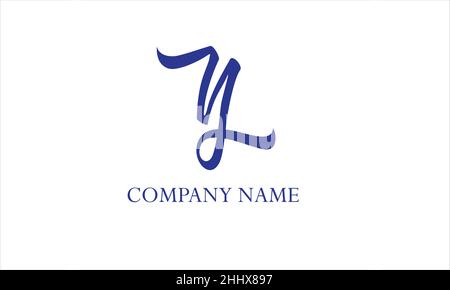 Alphabet Y logo artistic or symbolic design abstract monogram text vector template Stock Vector