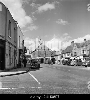 Market Square, Amersham, Buckinghamshire. Circa 1950. Stock Photo