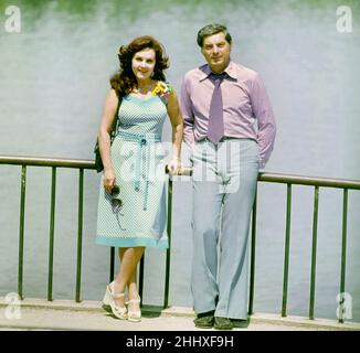 The Romanian actors Stela Popescu & Silviu Stanculescu, approx. 1979 Stock Photo