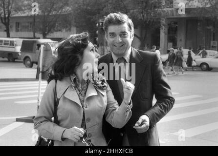 The Romanian actors Stela Popescu & Silviu Stanculescu, approx. 1979 Stock Photo