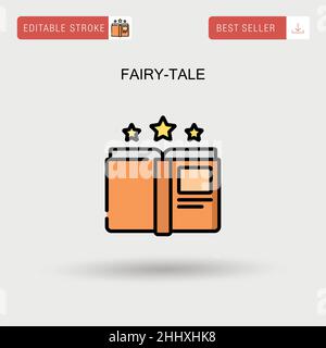 Fairy-tale Simple vector icon. Stock Vector