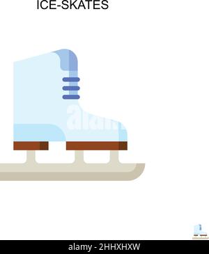 Ice-skates Simple vector icon. Illustration symbol design template for web mobile UI element. Stock Vector