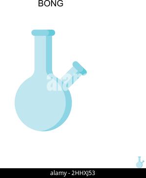 Bong Simple vector icon. Illustration symbol design template for web mobile UI element. Stock Vector