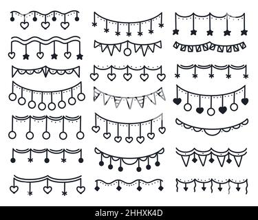 Banner Bunting Template Set. Vector Template Design Stock Vector Image 