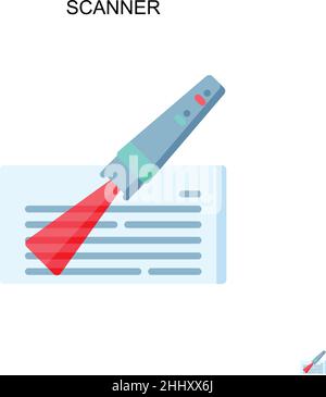 Scanner Simple vector icon. Illustration symbol design template for web mobile UI element. Stock Vector