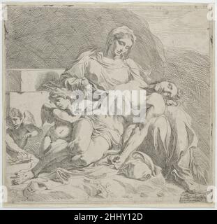 Pietà: The Dead Christ supported by Angels, painting by Giovanni ...