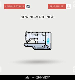 Sewing-machine-6 Simple vector icon. Stock Vector