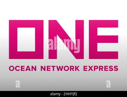 ONE Ocean network express logo Stock Photo