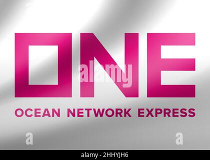 ONE Ocean network express logo Stock Photo