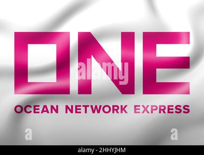 ONE Ocean network express logo Stock Photo