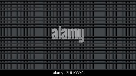 Industrial panoramic dark background, many straight lines - Vector illustration Stock Vector