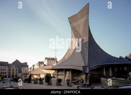 Rouen, Vieux-Marché, Gedenkkirche für Jeanne d'Arc Stock Photo