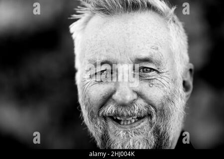 Billy Bragg pictured at Hay on the 31st of May 2019. Stephen William Bragg is an English singer-songwriter and left-wing activist. His music blends el Stock Photo