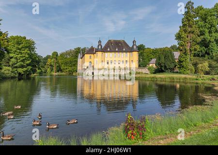 Juechen -  Close-up View to Stronghold at Castle Dyck, North Rhine Westphalia, Germany, Juechen 25.08.2017 Stock Photo