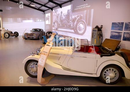 In the Archive Room at the Morgan Motors Experience Centre, in Malvern, Worcestershire, UK.  - 21 January 2022 Picture by Andrew Higgins/Thousand Word Stock Photo