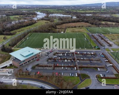 Limerick, Ireland-January, 23, 2022. View on the Campus of the University of Limerick. Stock Photo