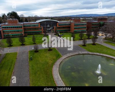 Limerick, Ireland-January, 23, 2022. View on the Campus of the University of Limerick. Stock Photo