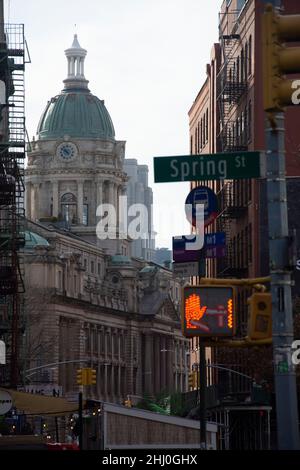 Soho, trendiges Quartier in Lower Manhattan NY, zwischen neu und alt Stock Photo