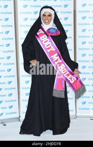 London, UK 25th January 2022. Dr Alice Brough, one of the claimants ...