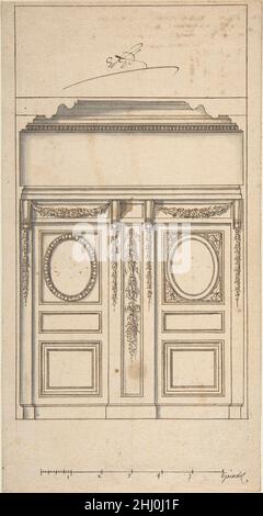 Architectural Drawing 18th century Anonymous, French, 18th century French. Architectural Drawing  343905 Stock Photo