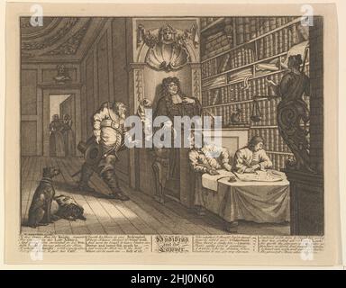 Hudibras and the Lawyer (Twelve Large Illustrations for Samuel Butler's Hudibras, Plate 12) 1725–68 William Hogarth British. Hudibras and the Lawyer (Twelve Large Illustrations for Samuel Butler's Hudibras, Plate 12)  400732 Stock Photo