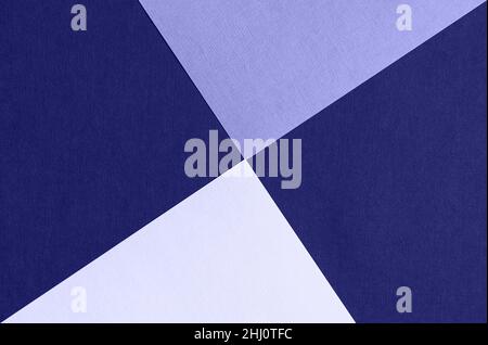 Paper for pastel overlap in trendy blue color for background, banner, presentation template. Toned in trendy color of year 2022. Creative modern background design. Stock Photo