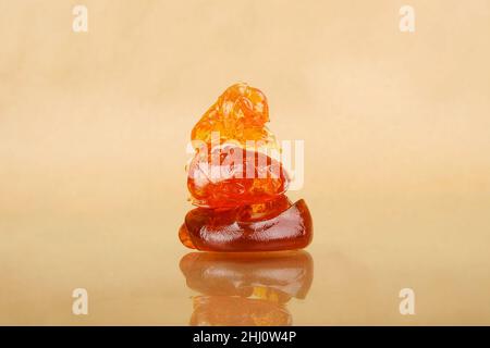 a pieces of cannabis wax clsoeup. concentrate dab with high thc. Stock Photo