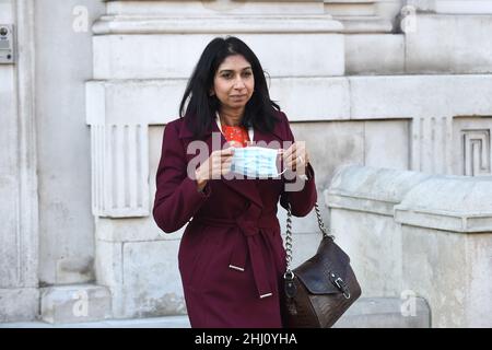 London, UK. 26th Jan, 2022. Suella Braverman Attorney General for England and Wales in Westminster Credit: MARTIN DALTON/Alamy Live News Stock Photo