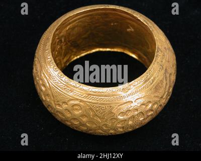 Bracelet, One of a Pair 14th century. Bracelet, One of a Pair. 14th century. Gold. Made in Spain. Jewelry Stock Photo