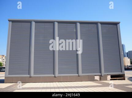 Close up on HVAC as Heating Ventilating Air Conditioning. AC-heater. Industrial air conditioning and ventilation systems. Ventilation system Stock Photo