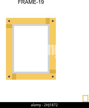 Frame-19 Simple vector icon. Illustration symbol design template for web mobile UI element. Stock Vector